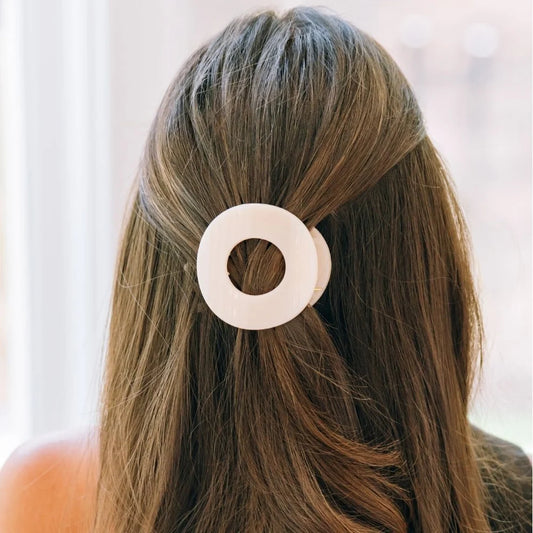 TELETIES/ Flat Circle Hair Clip/ Medium