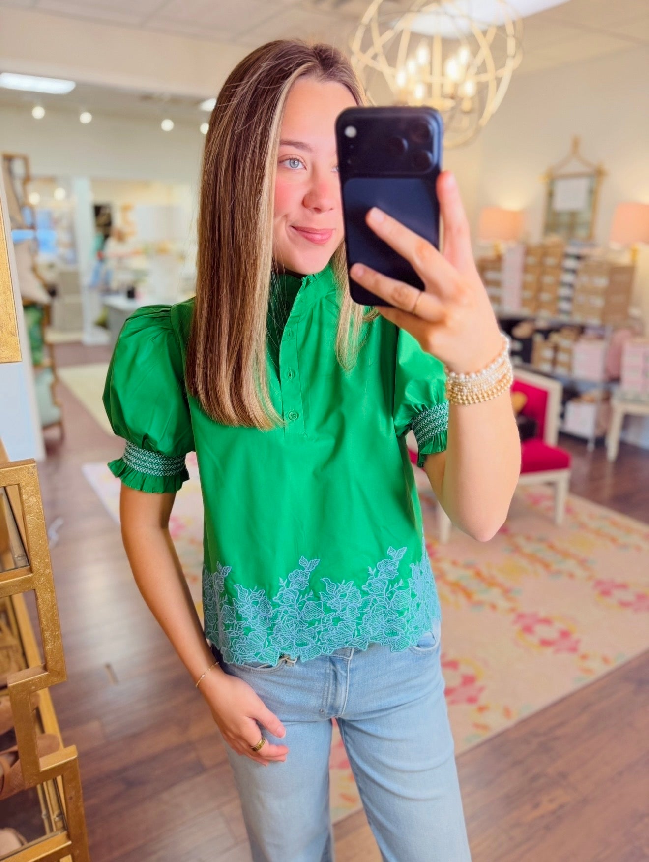 The Ellen Embroidered Top