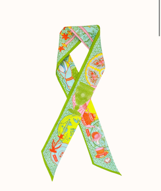 The Tea Party Silk Ribbon