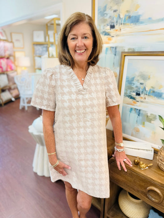 The Hope Houndstooth Dress
