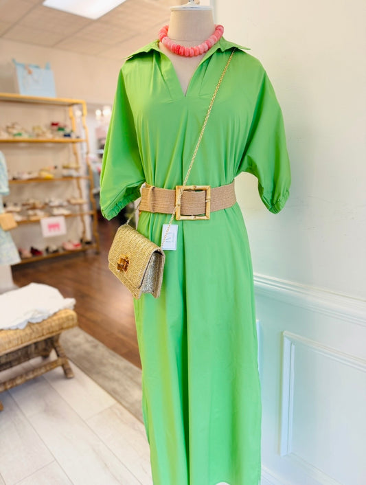 The Solid Blakely Midi Dress
