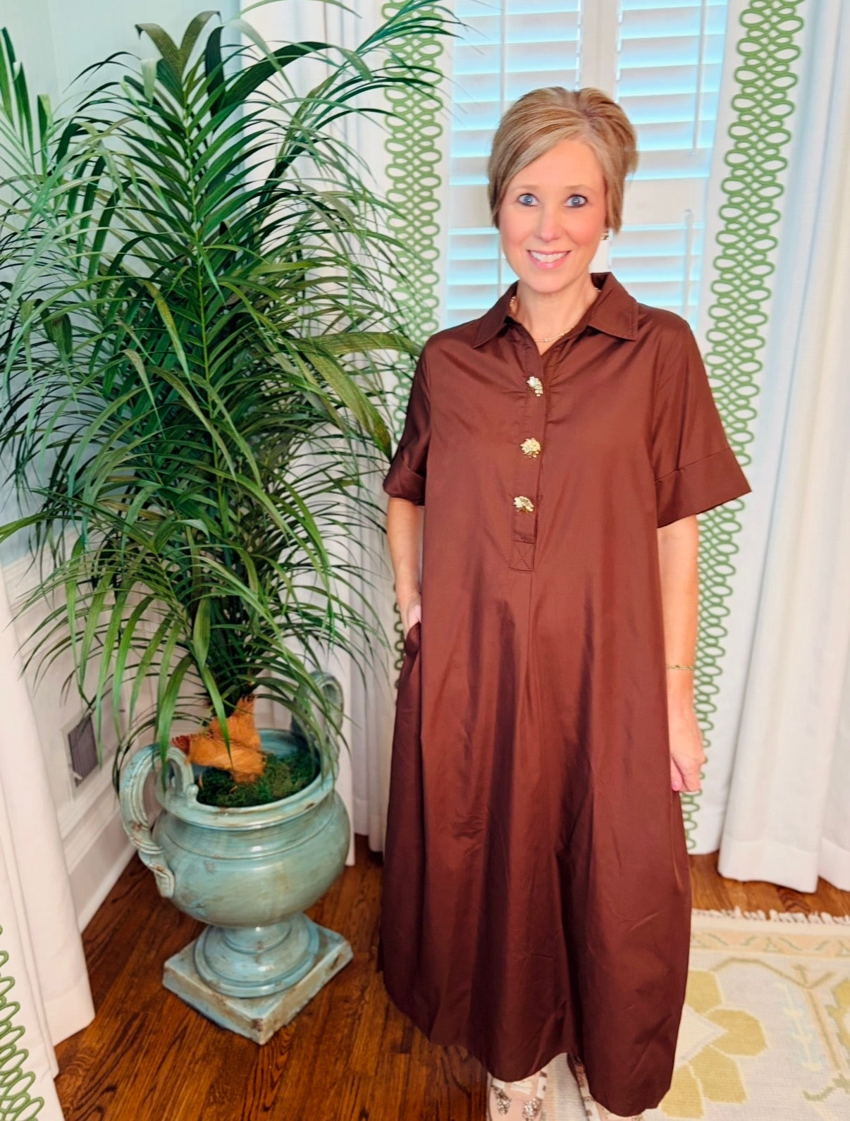 The Cele Collared Midi
