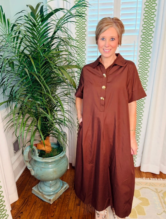 The Cele Collared Midi