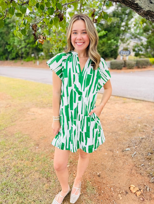 The Arnie Abstract Dress