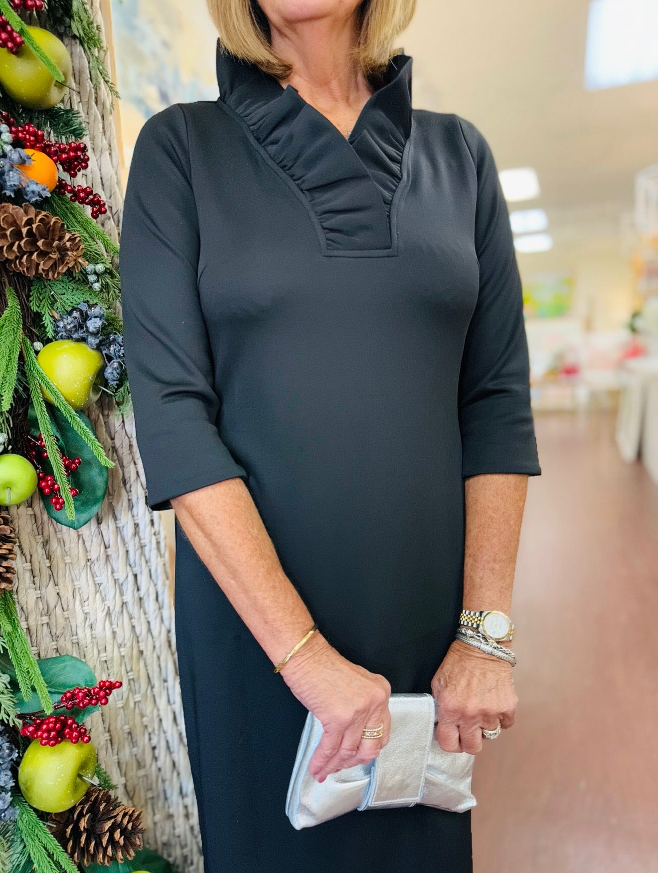 Gretchen Scott/ Roxy Ruffleneck Dress