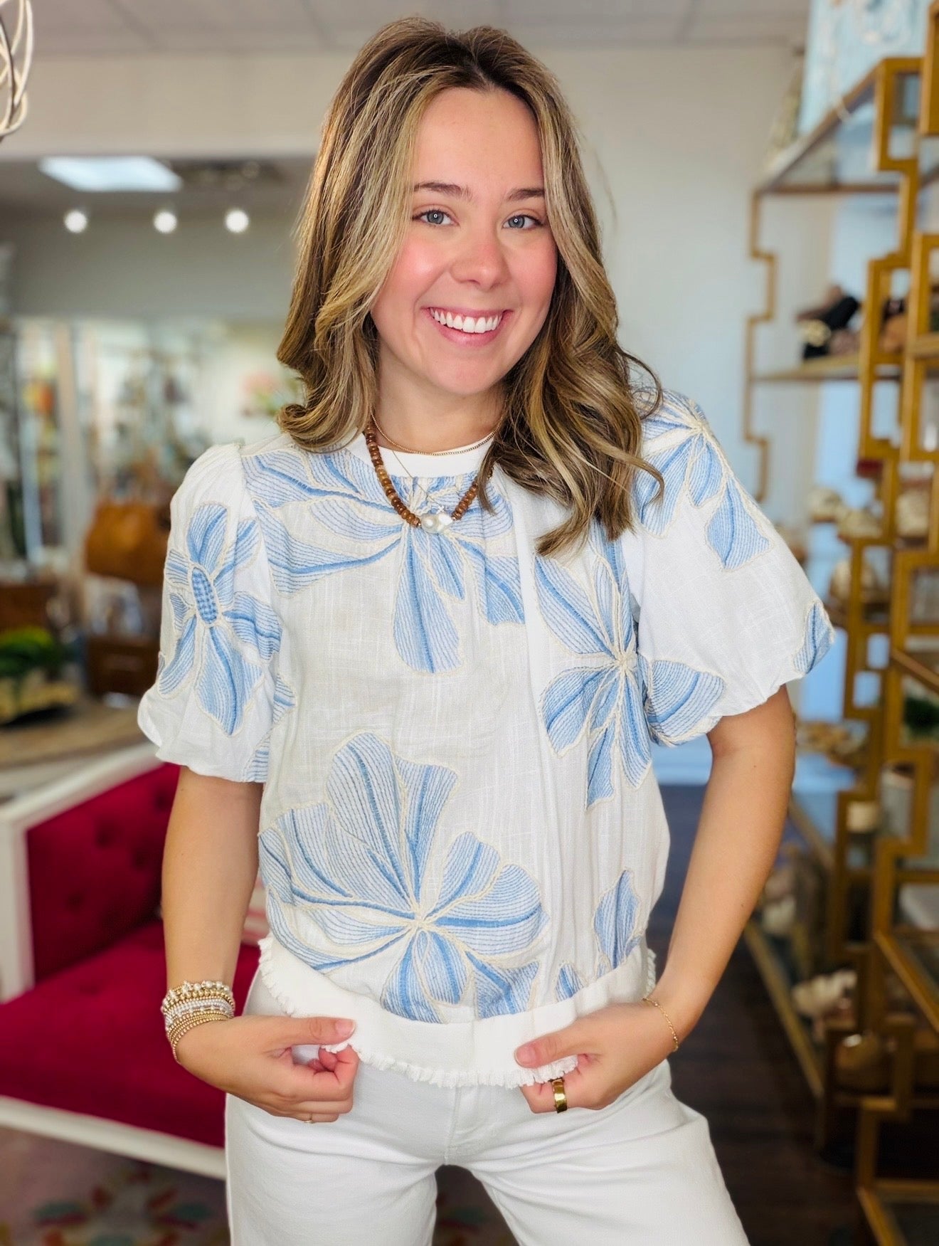 The Braxley Banded Blouse