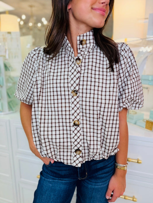 The Cely Check Top