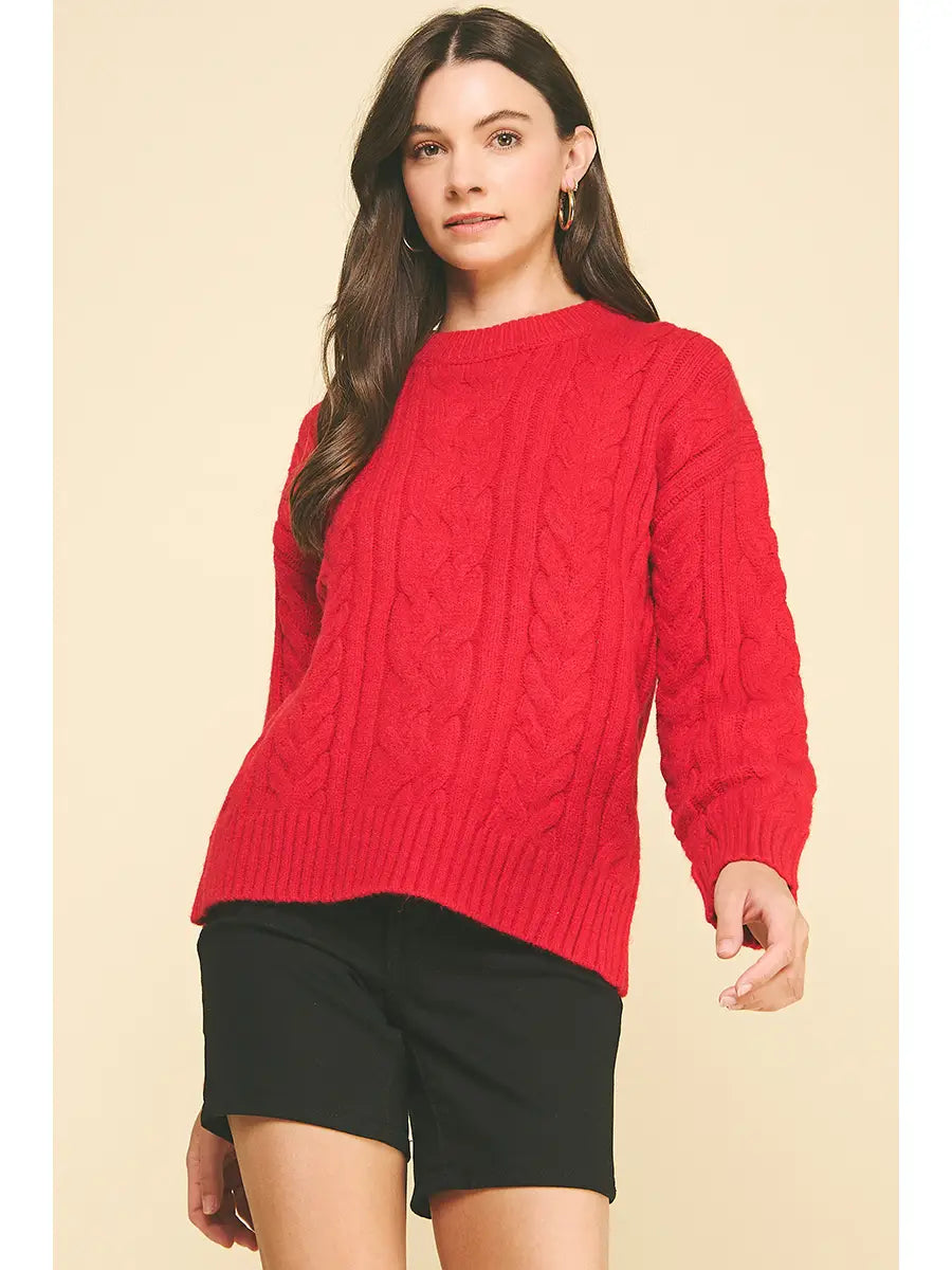 The Carrie Cable Sweater