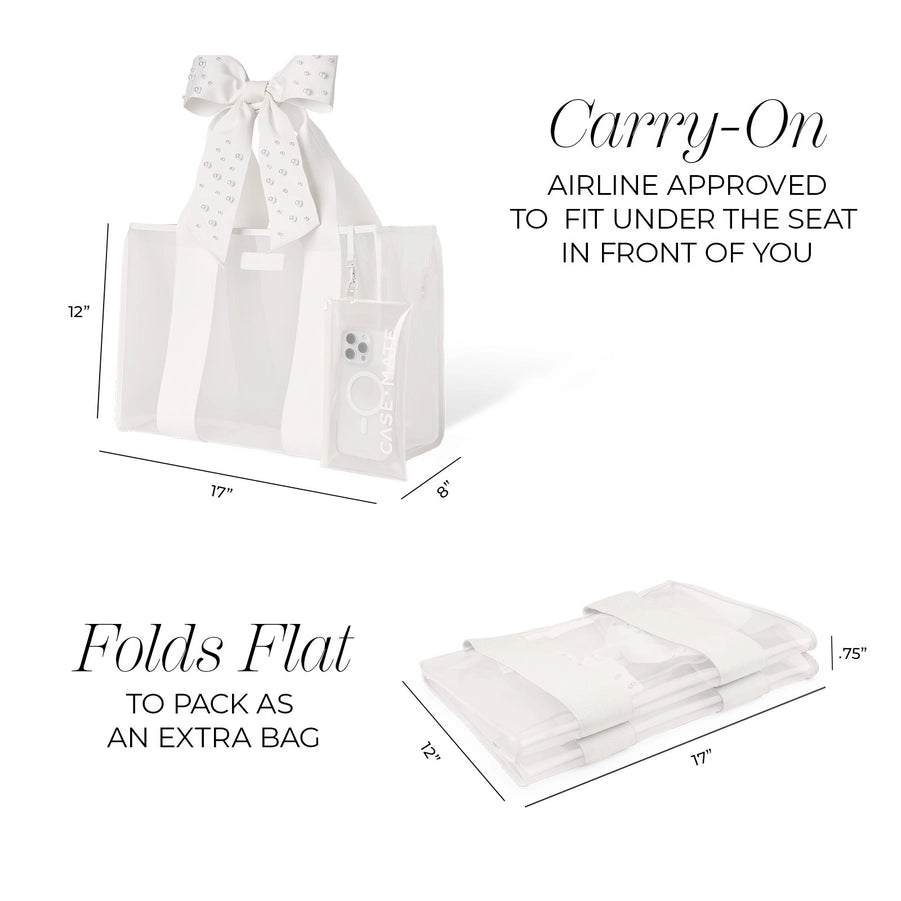 Case-Mate/ Jelly Tote/ Ivory Shine Bow