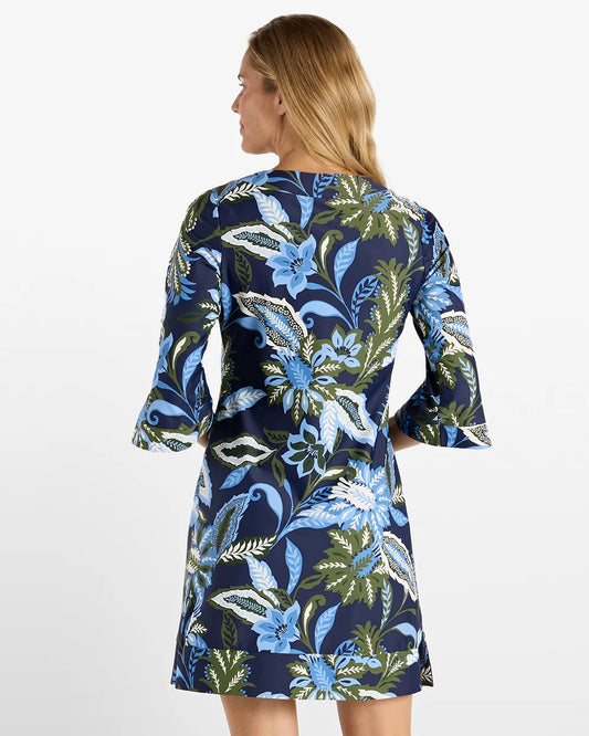 Jude Connally/ The Megan Dress/ Falling Floral Navy