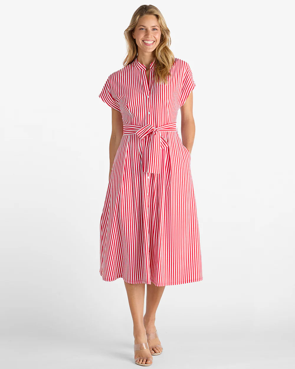 Jude Connally/ The Matilda Dress/ Striped Red