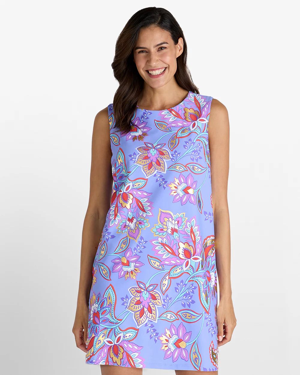 Jude Connally/ The Yolanda Dress/ Floral Bluebell Gold / FINAL SALE