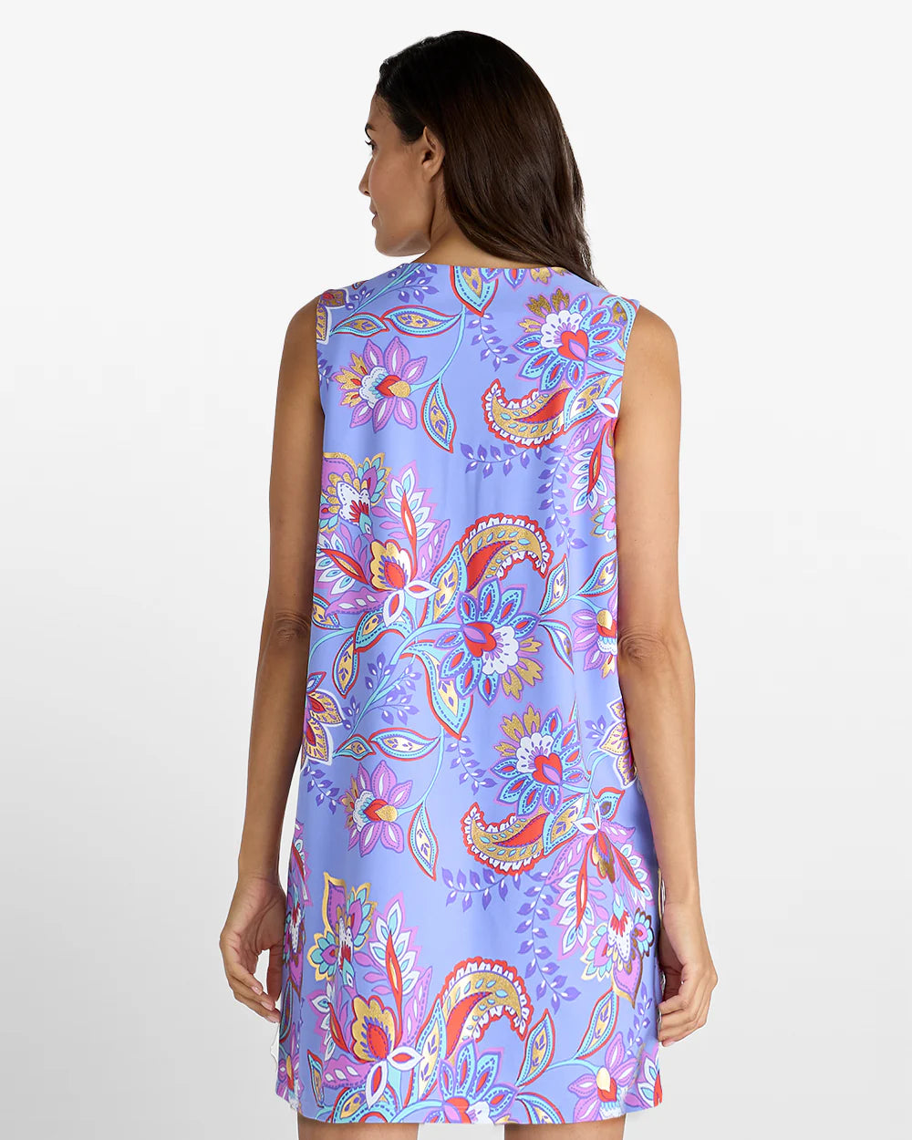 Jude Connally/ The Yolanda Dress/ Floral Bluebell Gold / FINAL SALE