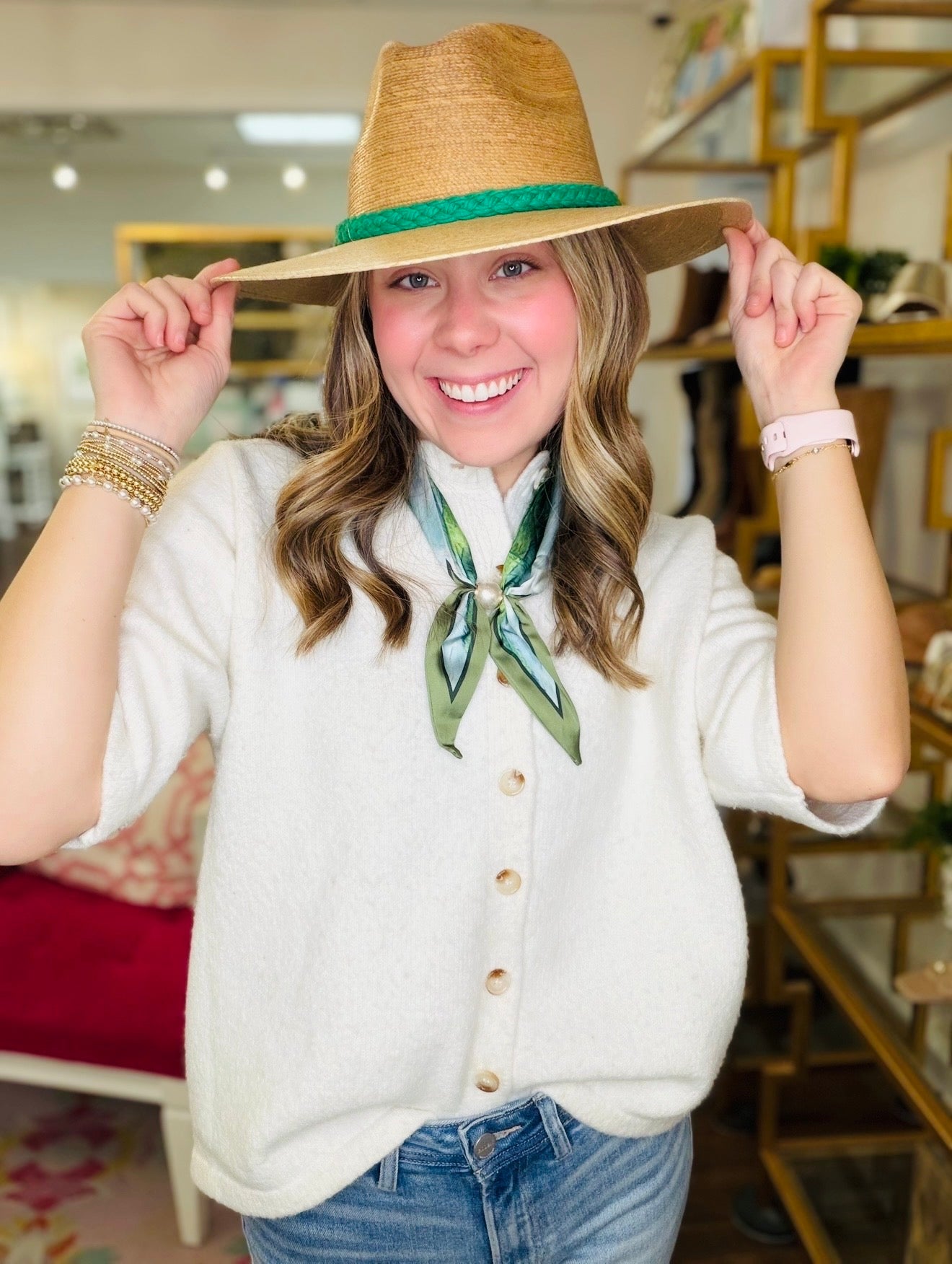 TT/ Natural Palm Hat-Par tee Jacket