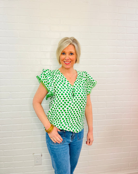 The Darla Dotted Top