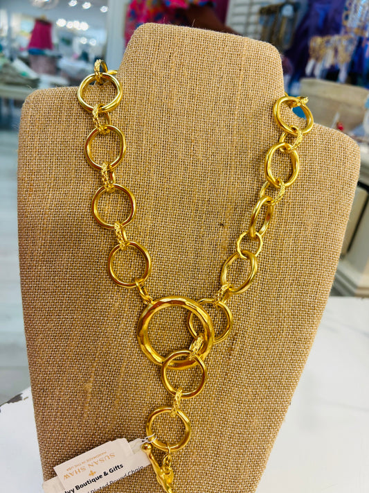 24 KT Gold Plated Round Chain