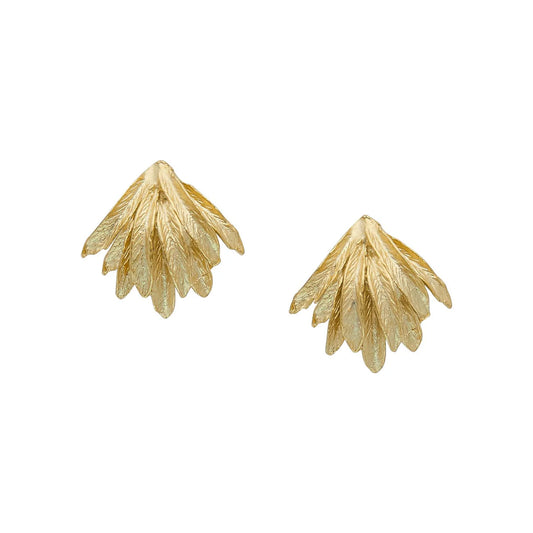 Susan Shaw/ Feather Cuff Earrings