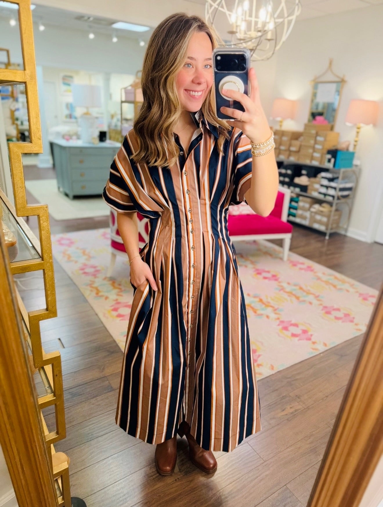 The Stanlee Striped Dress/ FINAL SALE