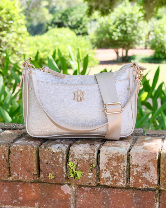 The Paxton Crossbody with Pockets/ Pearl PB