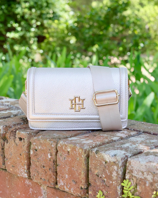 The Maverick Crossbody with Pocket/ Pearl PB