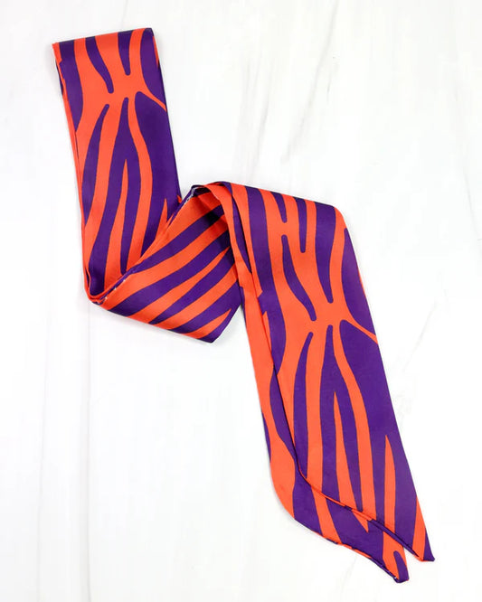 The Serafina Scarf/ Purple + Orange