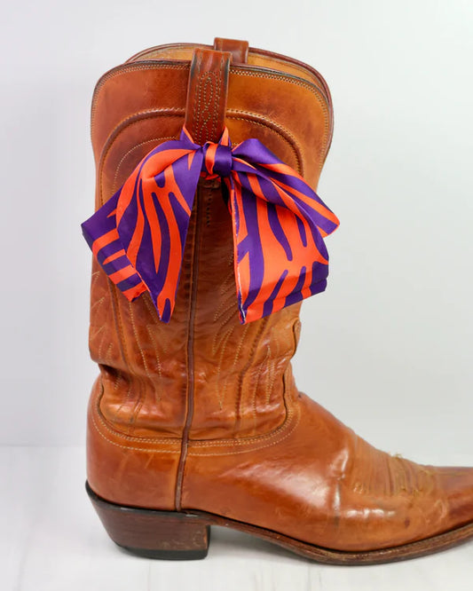 The Serafina Scarf/ Purple + Orange
