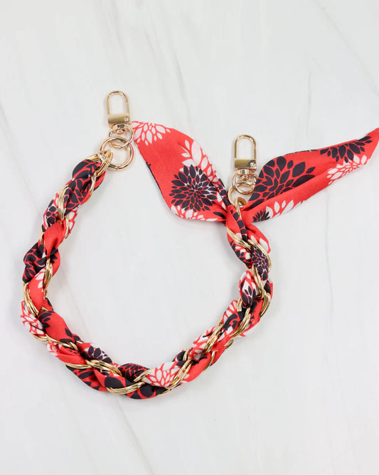 The Serafina Scarf Purse Chain/ B+R Floral