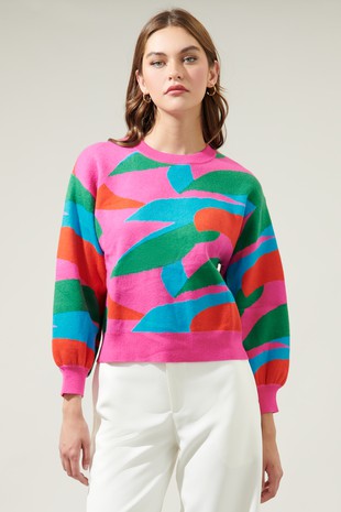 The Alyssa Abstract Sweater