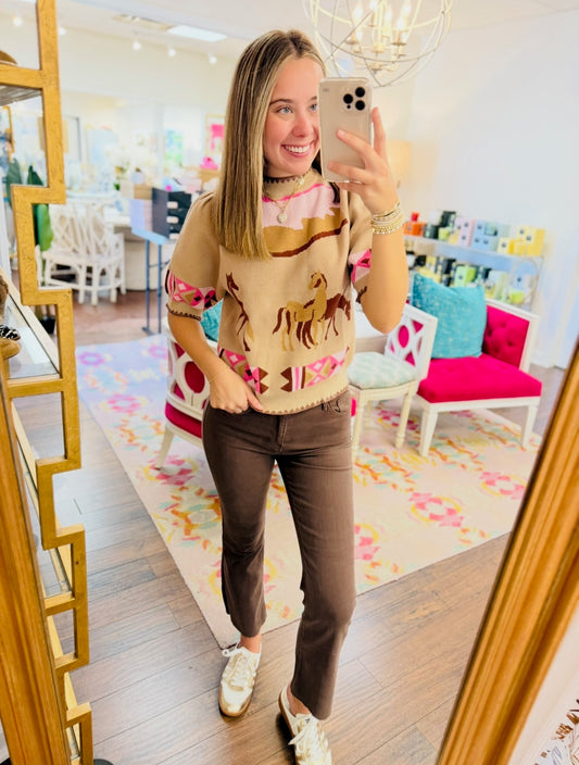 The Hallie Horse Sweater