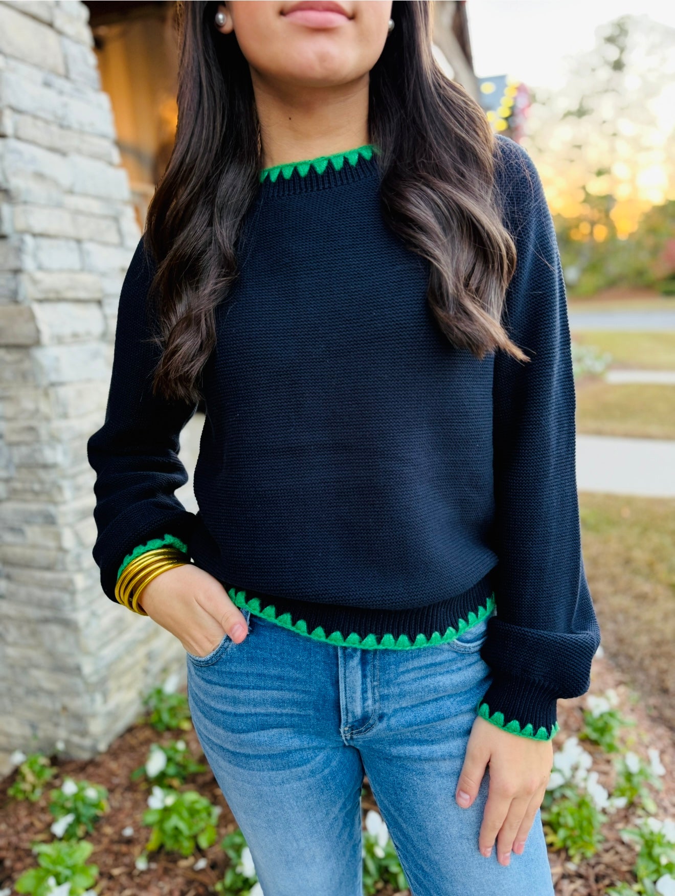 The Cecilie Contrast Sweater