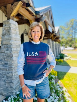 The Prim Patriotic Sweater