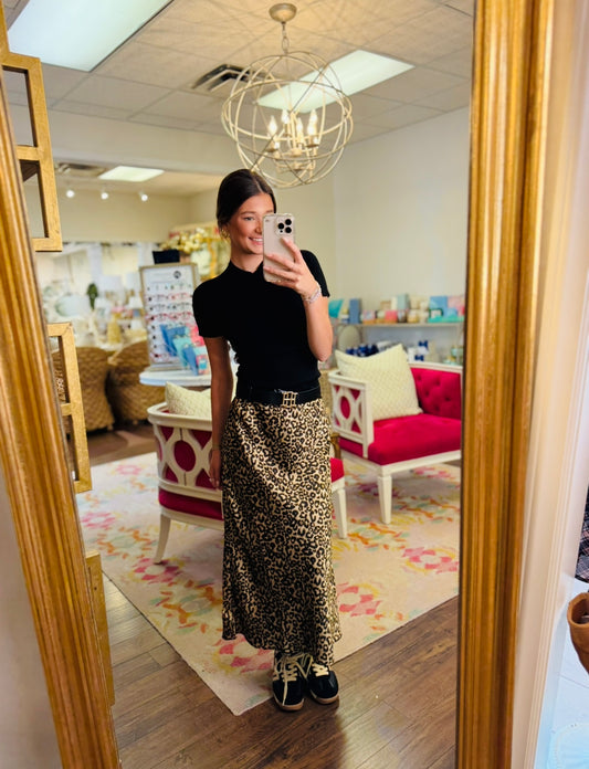 The Lili Leopard Skirt