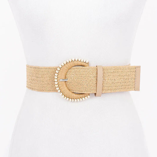 The Samantha Straw Belt