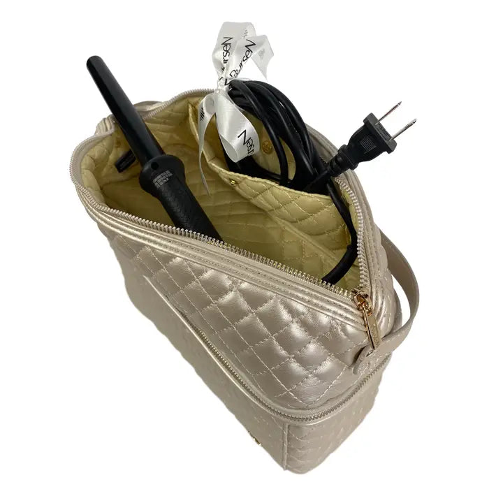 PN/ The Stylist Travel Bag/ Pearl Quilted