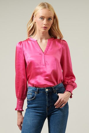 The Pricilla Pink Blouse
