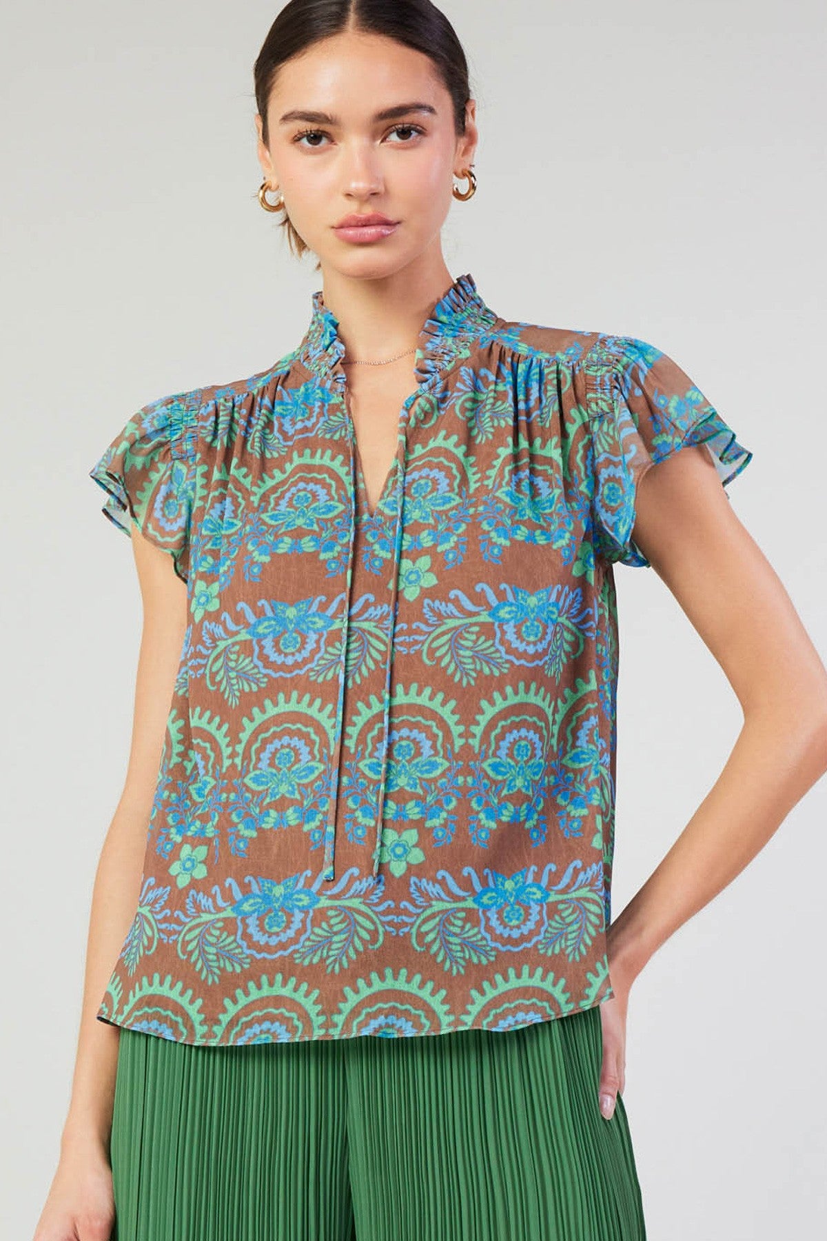 The Sandra Safari Top