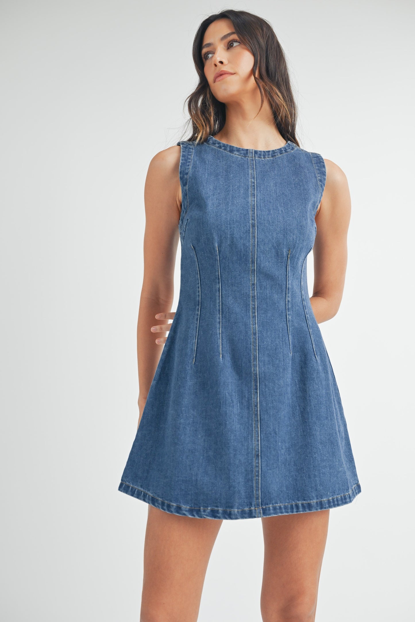 The Throw Down Denim Dress