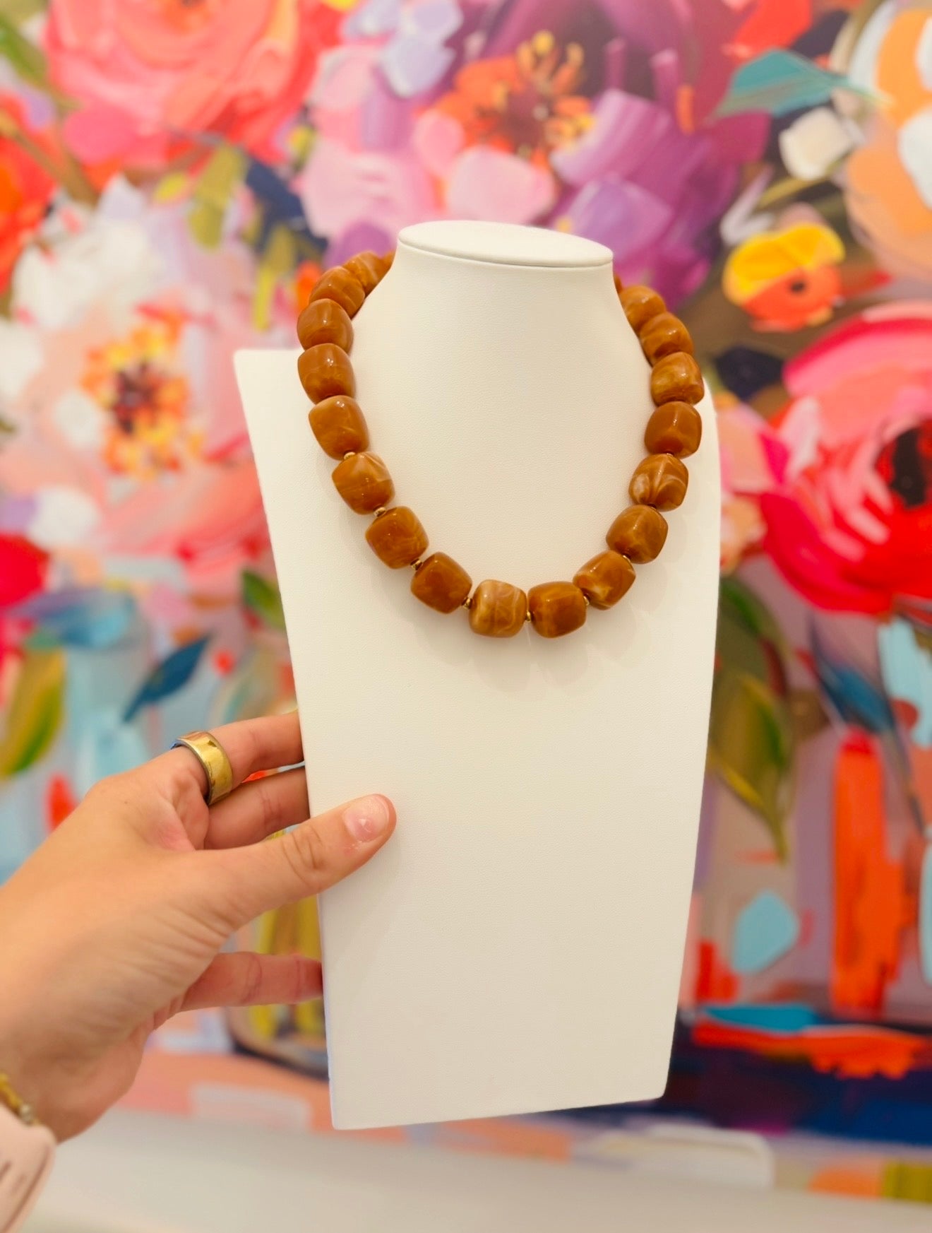 HD/ The Bonnie Beaded Necklace/ Brown