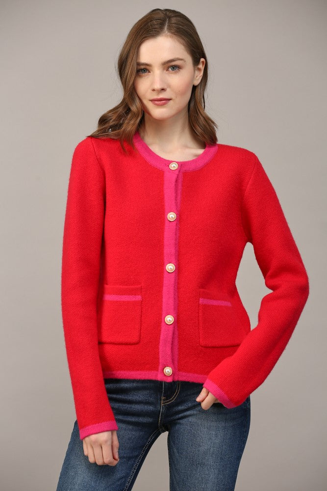 The Caliope Colorblock Cardigan