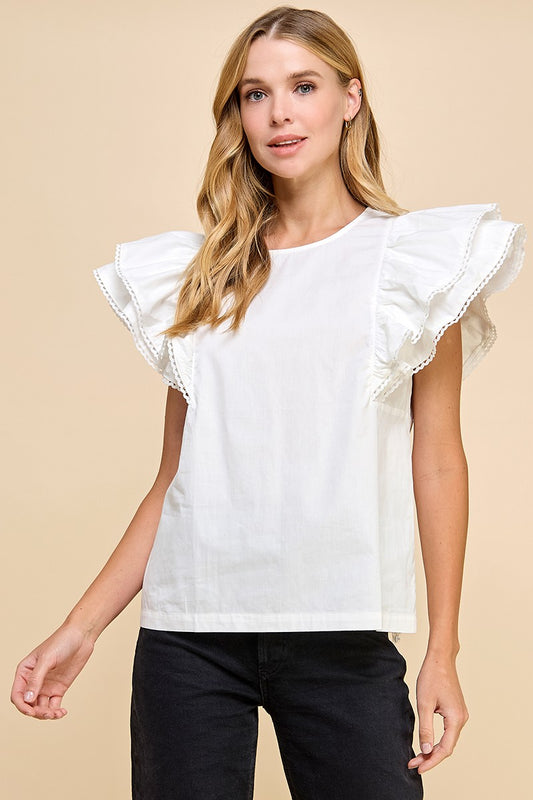 The Flounce Flutter Top