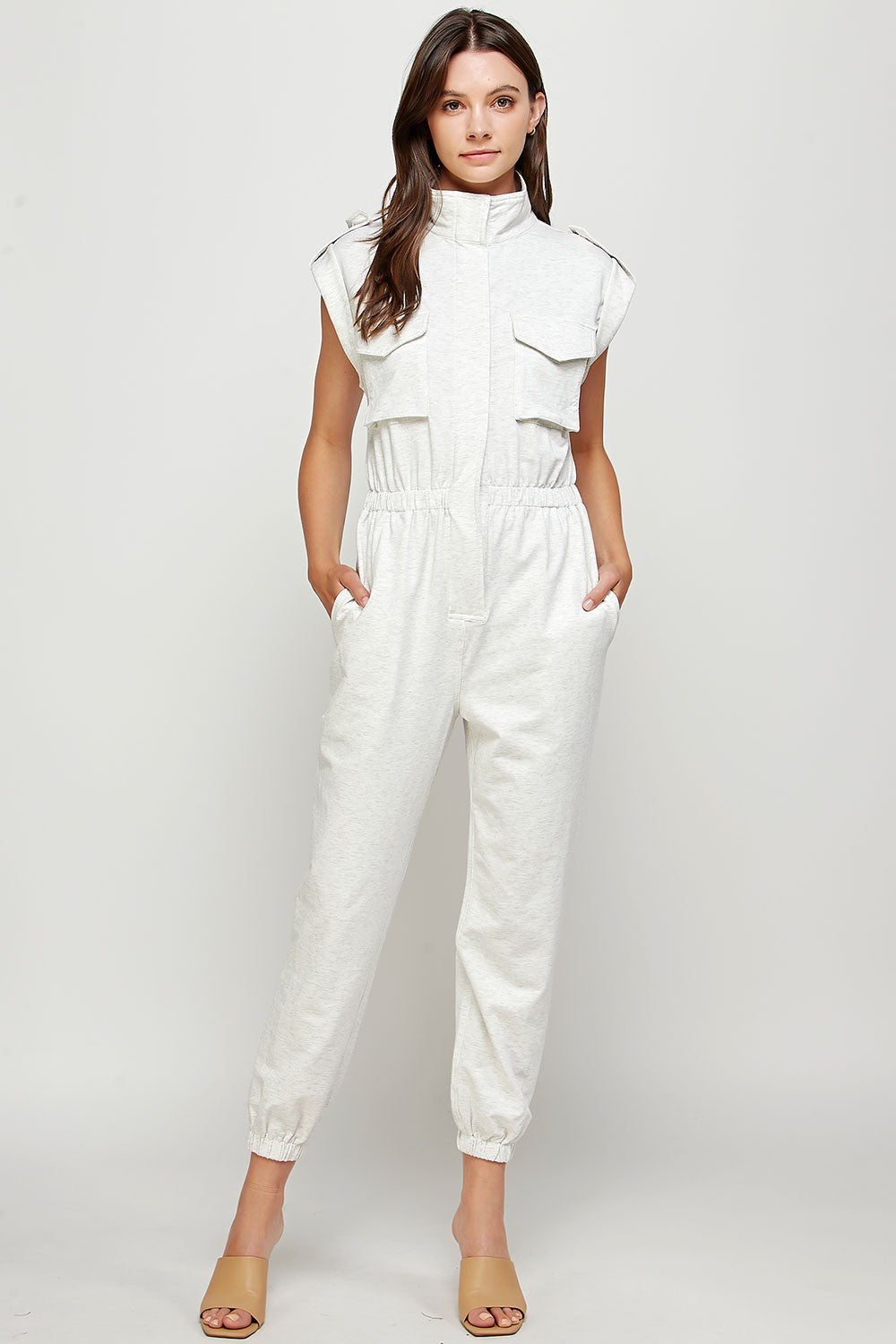 The Martha Mock Neck Jumpsuit