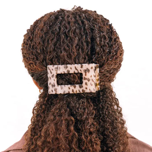 TELETIES/ Flat Rectangle Hair Clip/ Medium