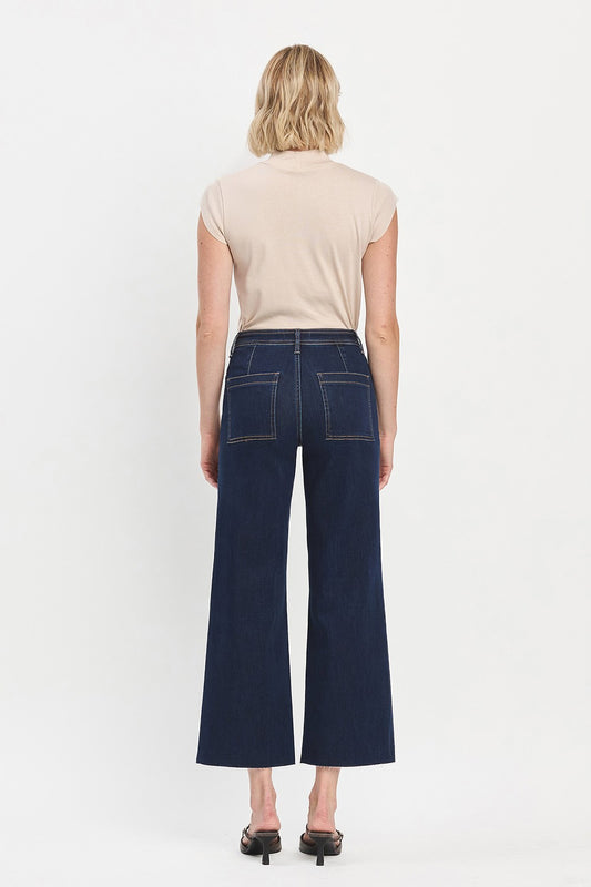 Vervet/ HR Clean Cut Ankle Wide Jean