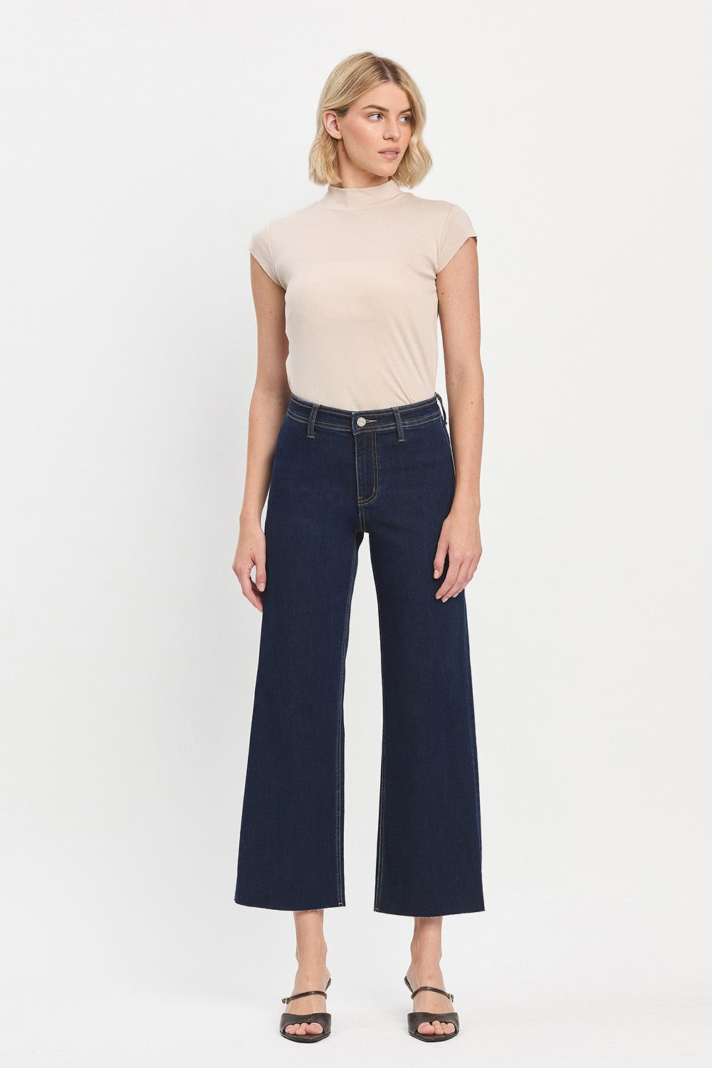 Vervet/ HR Clean Cut Ankle Wide Jean