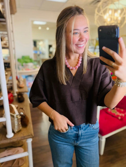 The Vimi V-Neck Sweater
