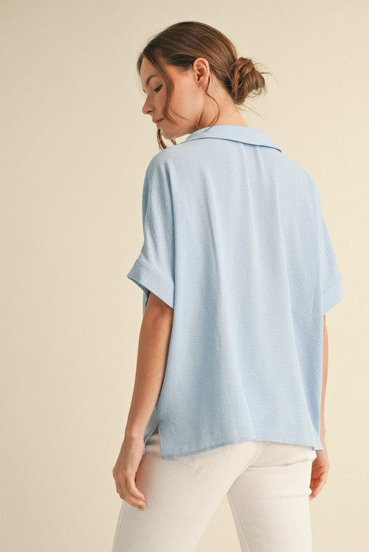 The Solid Short Dolman Top