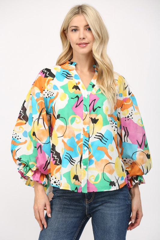 The Arlee Abstract Top