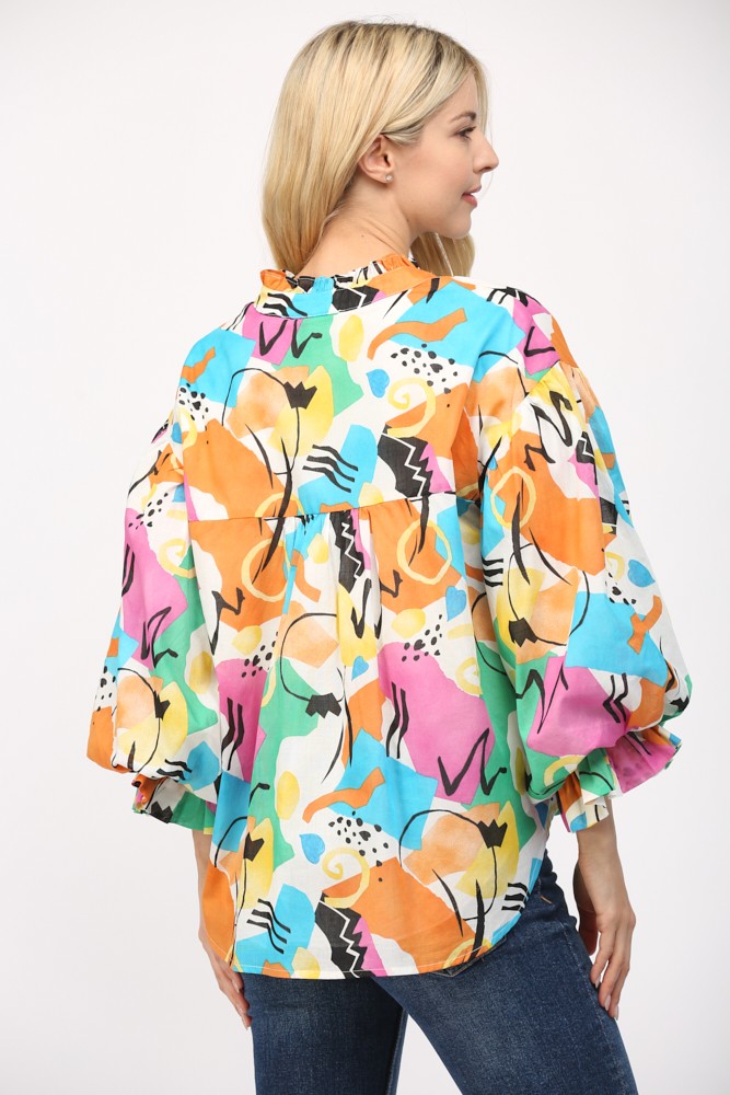 The Arlee Abstract Top