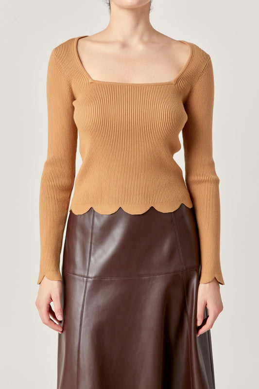 The Scarlett Scallop Sweater