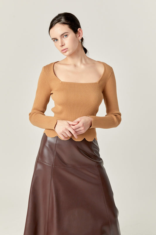 The Scarlett Scallop Sweater